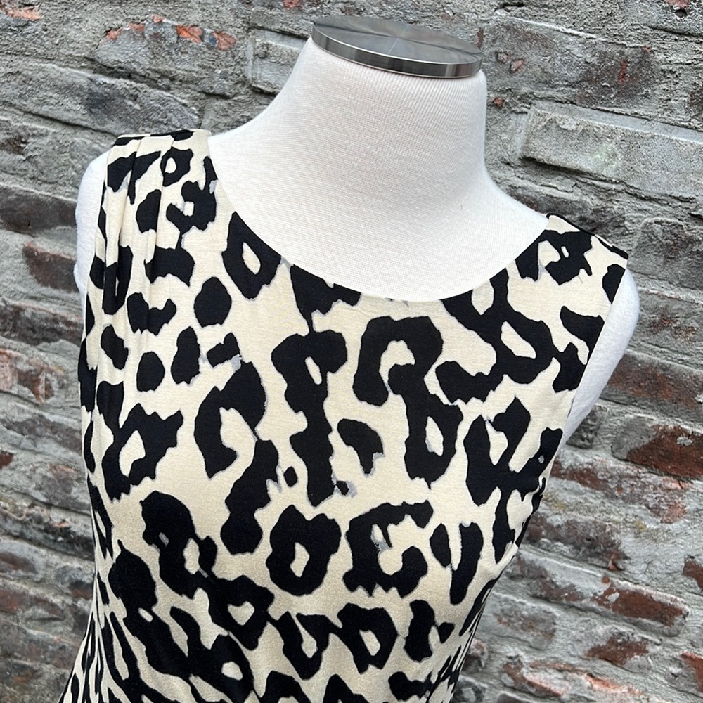 Ann Taylor Loft Animal Print Sleeveless Dress NWT Size Small